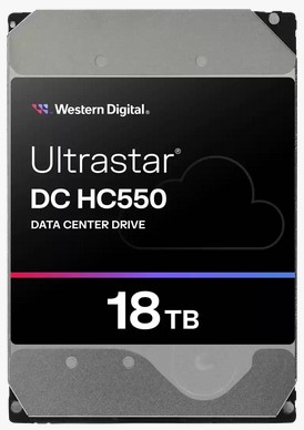 Western Digital ULTRASTAR DC HC550 3.5in 26.1MM 18000GB 512MB 7200RPM SAS ULTRA 512E SE P3 DC HC550