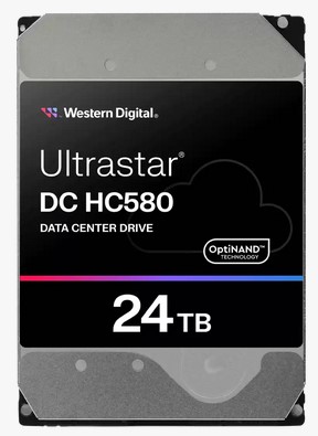 Western Digital Ultrastar DC HC580 Data Center, 3,5-Inch HDD, SATA, SED, 22 TB