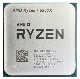 AMD Ryzen 7 5800X 3.80 GHz AM4 Tray 100-100000063