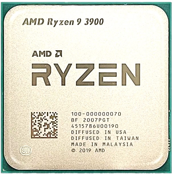 AMD Ryzen 9 Pro 3900 3.180 GHz AM4 Tray 100-000000072