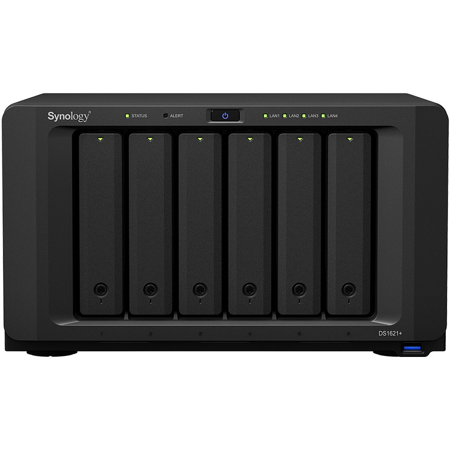 Synology Synology DiskStation DS1621+ - NAS - Desktop - AMD Ryzen - V1500B - Schwarz