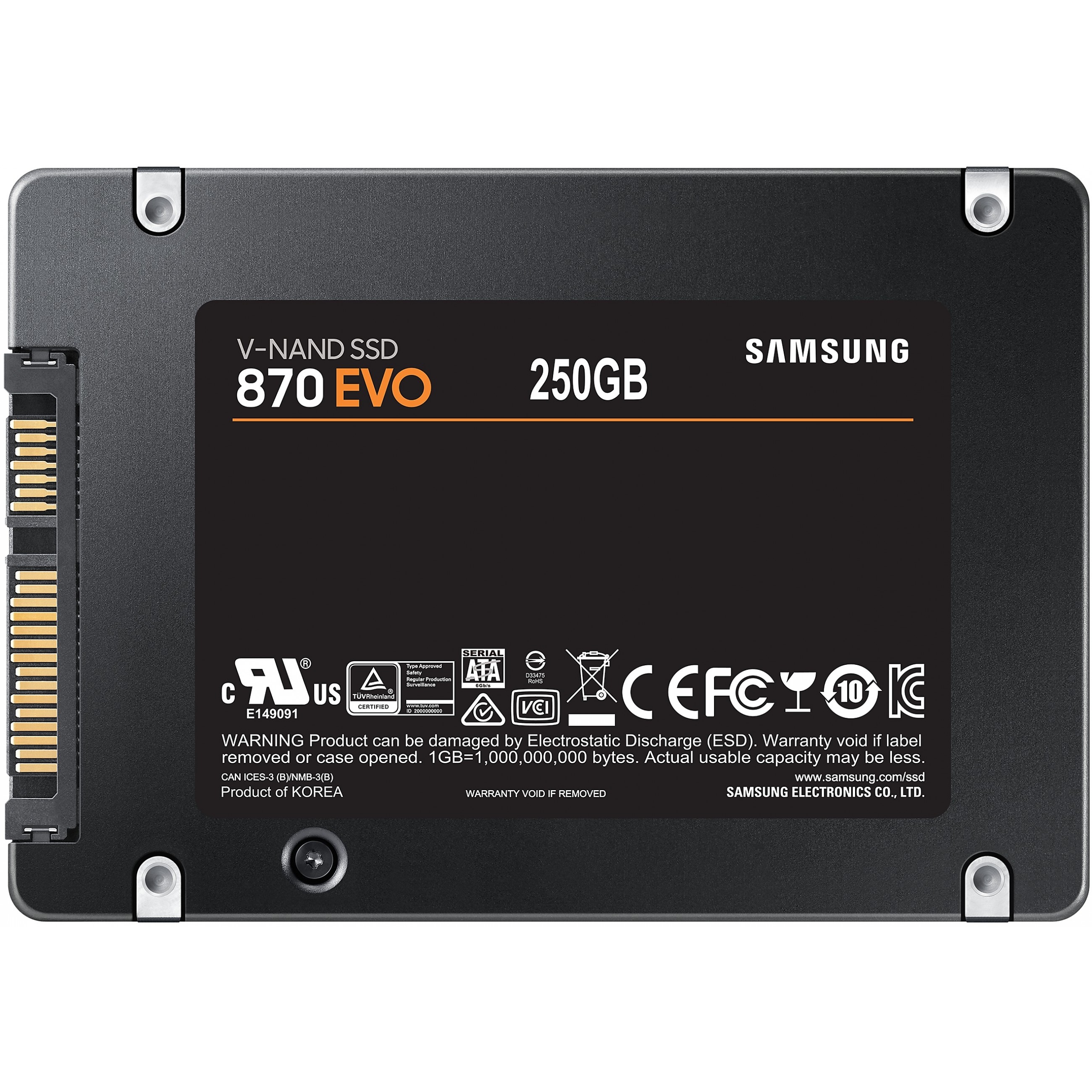 SAMSUNG 2.5" 250GB Samsung 870 EVO retail