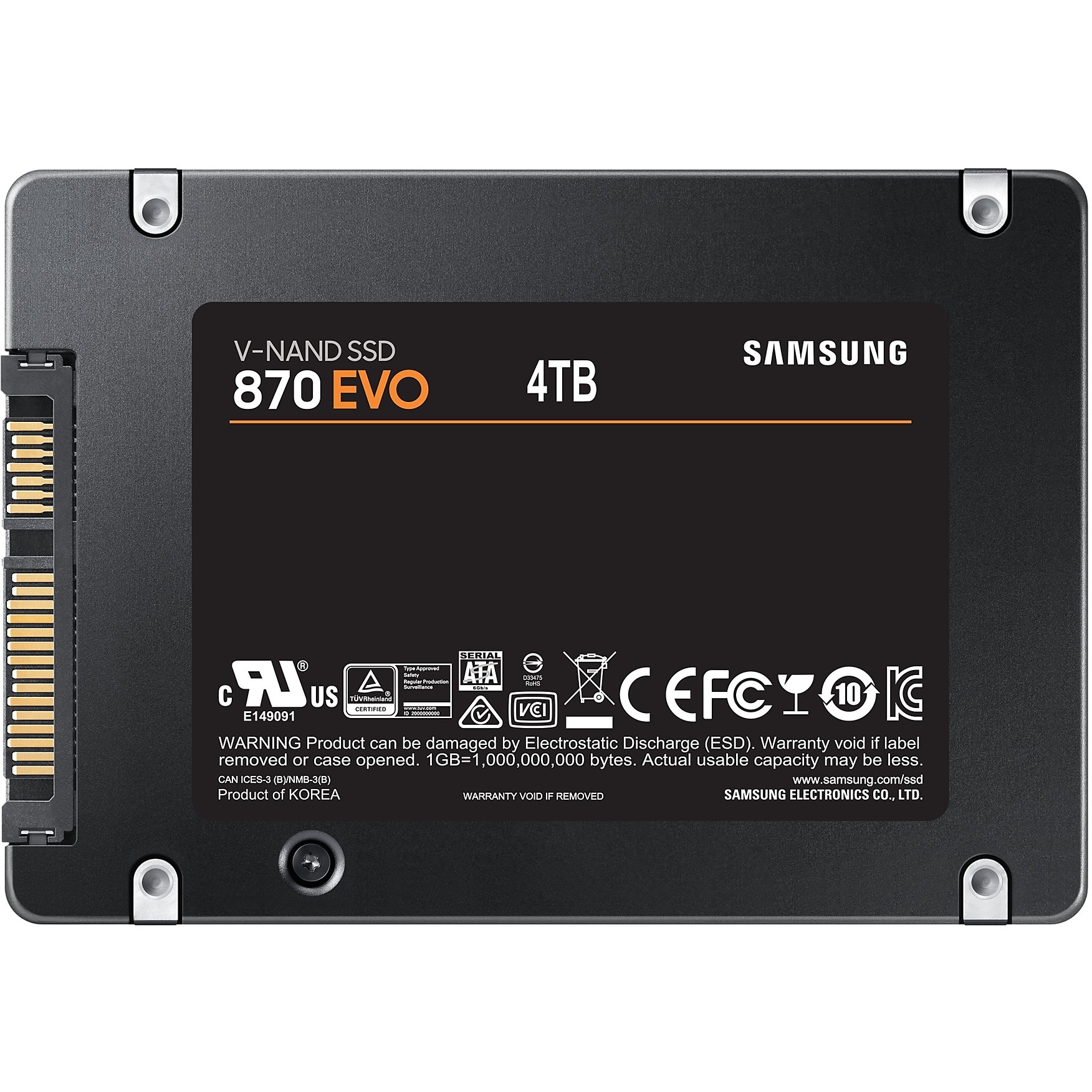 SAMSUNG 2.5" 4TB Samsung 870 EVO retail