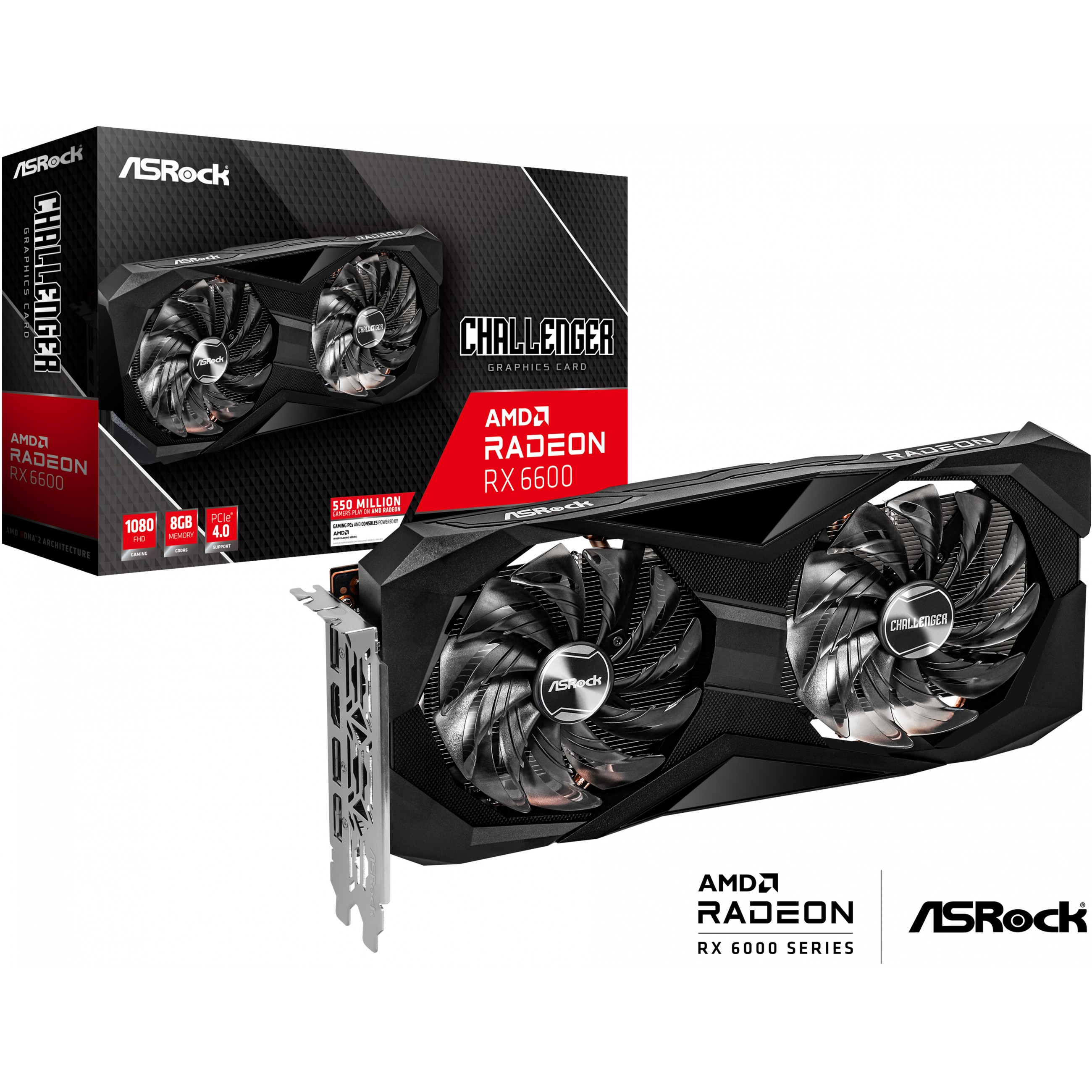 ASRock RX 6600 8GB ASRock Radeon Challenger D GDDR6