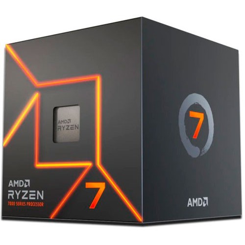 AMD AMD AM5 Ryzen 7 7700 Box 3,8GHz MaxBoost 5,3GHz 8xCore 16xThreads 40MB 65W RGB Wraith Prism Cooler