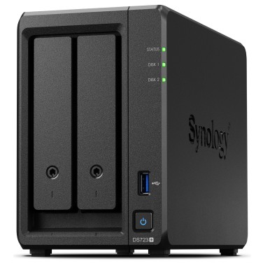 Synology 2-Bay Synology DDR 4 1x USB3.2 DS723+ 2GB 2x GBE 1