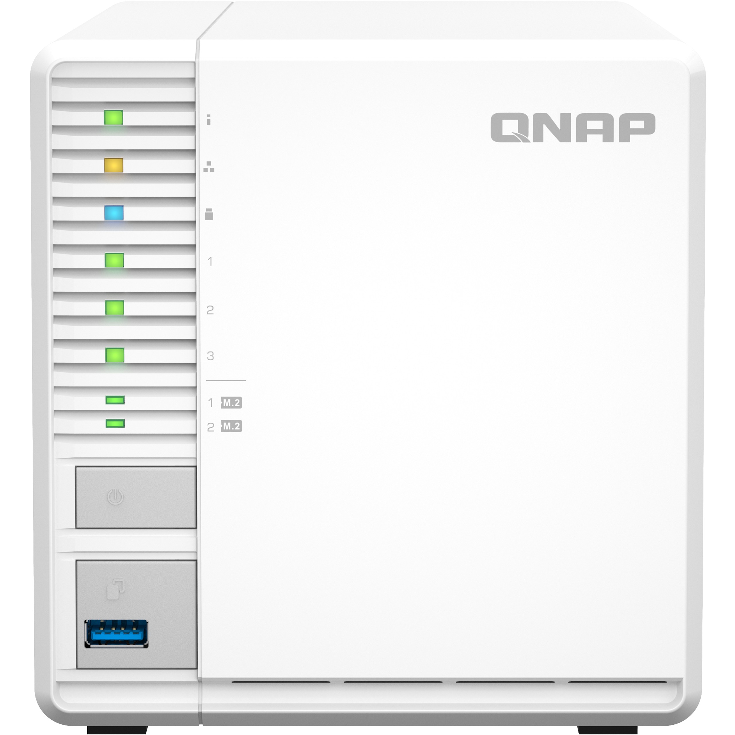 QNAP 3-Bay QNAP TS-364-8G Intel® Celeron® - N5095 - Weiß