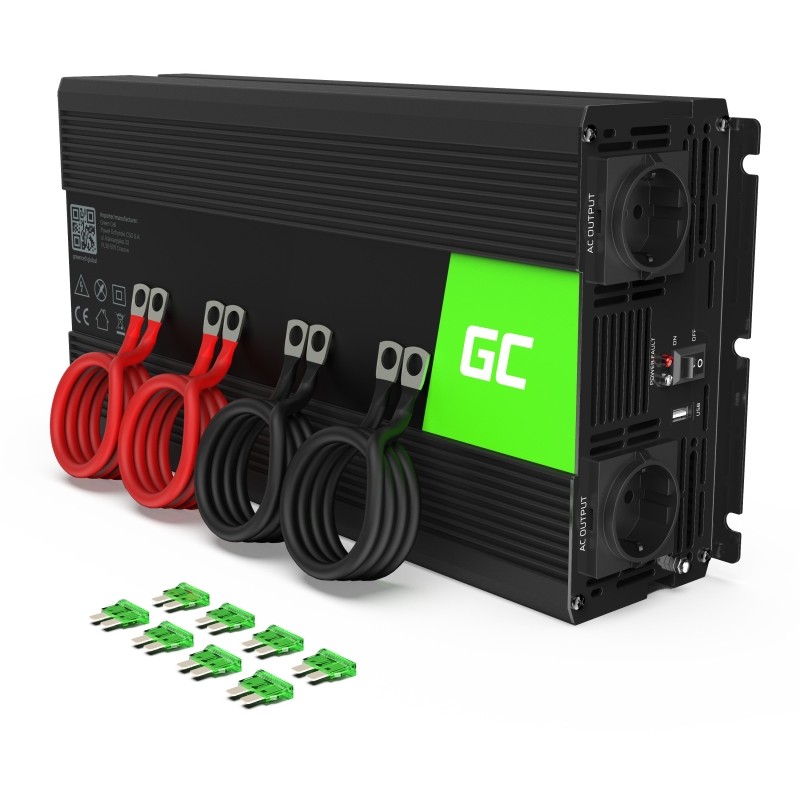 Green Cell Green Cell Spannungswandler Power Inverter 12V > 230V 3000/6000W