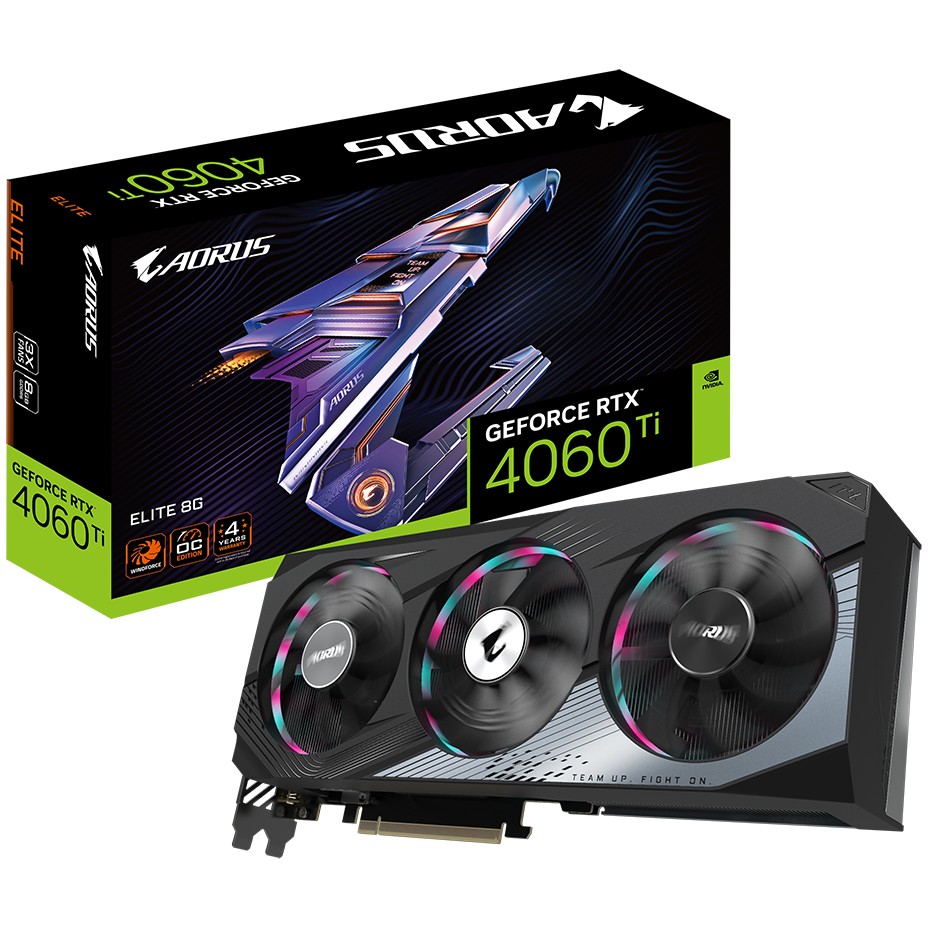 GIGABYTE RTX 4060 Ti 8GB Aorus Elite GDDR6 3Fan