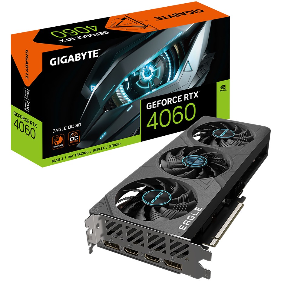 GIGABYTE RTX 4060 8GB Eagle OC GDDR6 3Fan