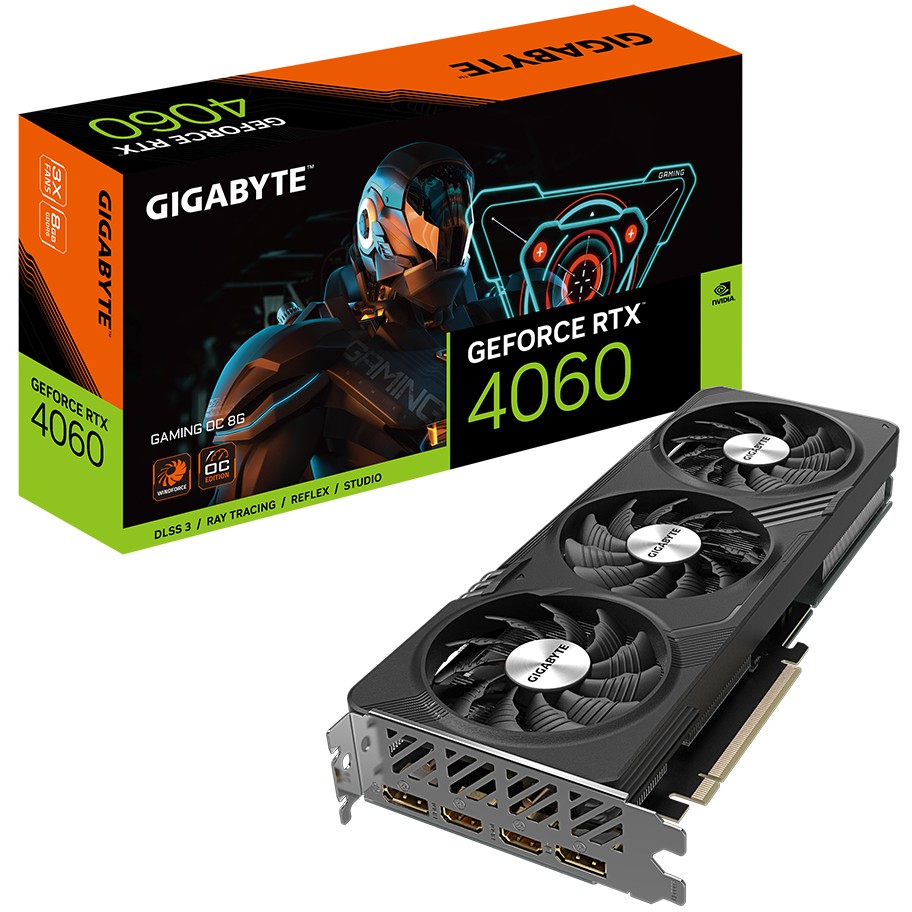 GIGABYTE RTX 4060 8GB Gaming OC GDDR6 3Fan