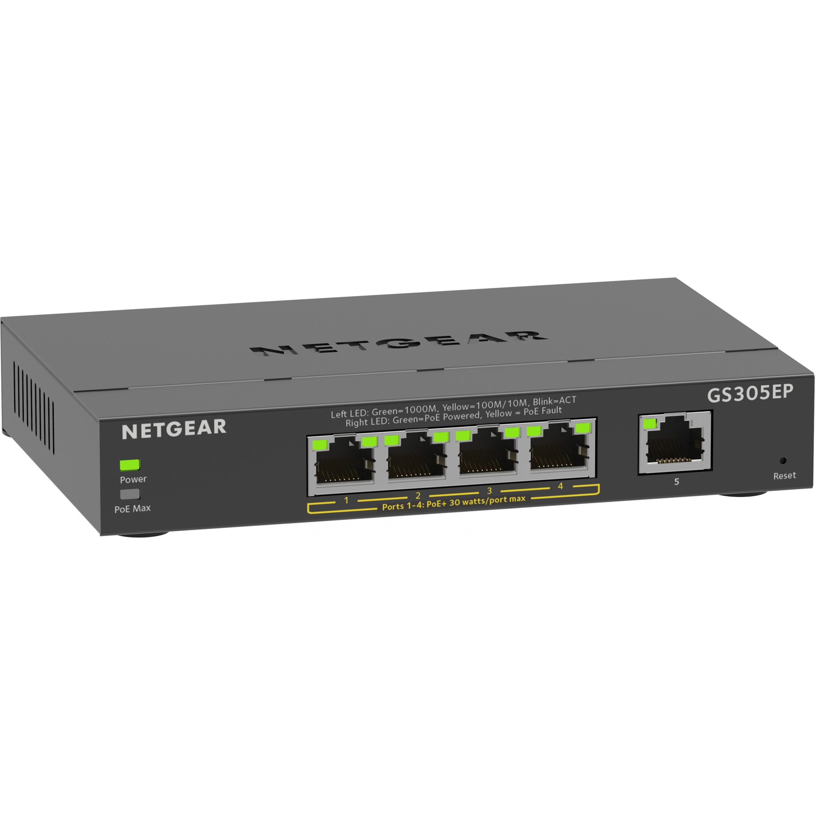 NETGEAR 5P Netgear Plus GS305EP-100PES - managed/POE+/63W