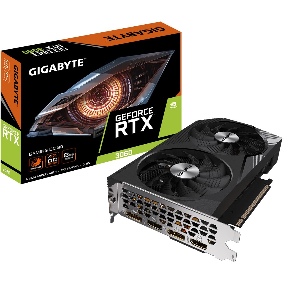 GIGABYTE RTX 3060 8GB Gaming OC 2.0 GDDR6