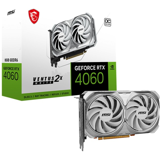 MSI RTX 4060 8GB MSI Ventus 2X White OC GDDR6