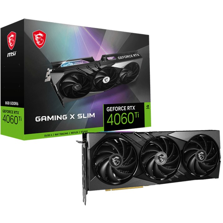 MSI RTX 4060 Ti 8GB MSI Gaming X Slim GDDR6 3Fan