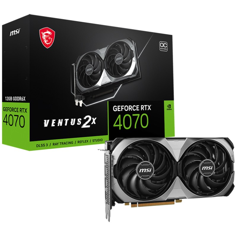 MSI RTX 4070 12GB MSI Ventus 2X E OC GDDR6X