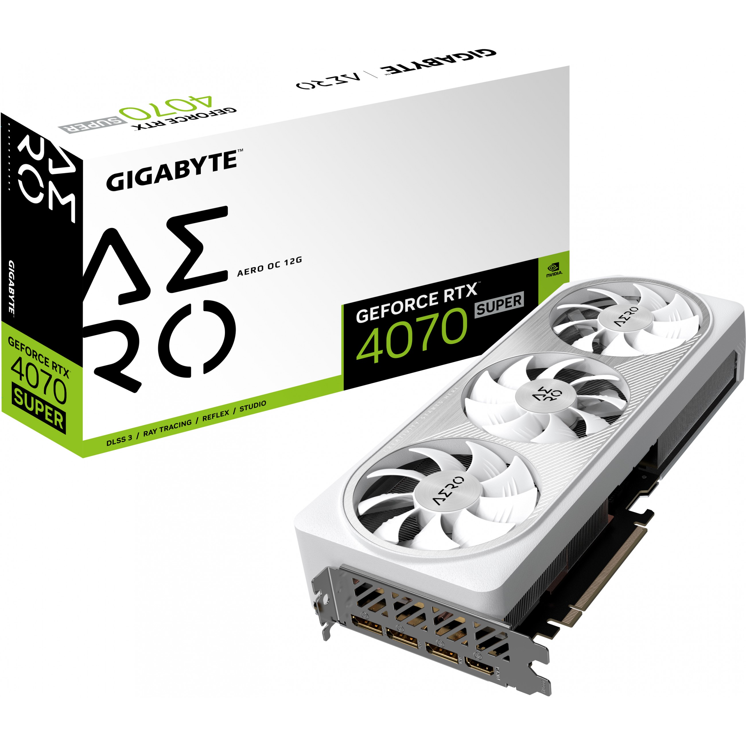 GIGABYTE RTX 4070 Super 12GB Aero OC GDDR6X 3Fan