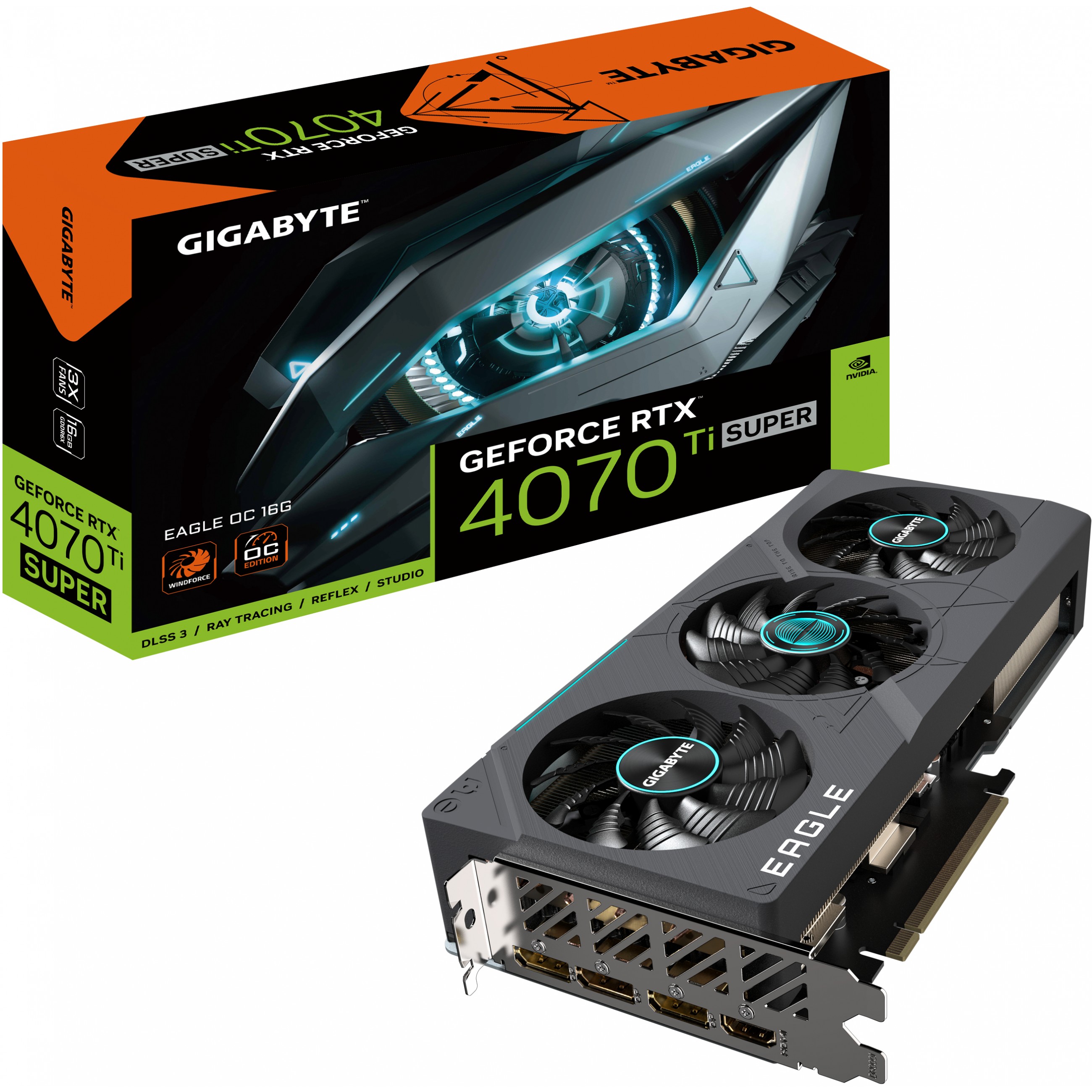 GIGABYTE RTX 4070 Ti Super 16GB Eagle OC GDDR6X 3Fan