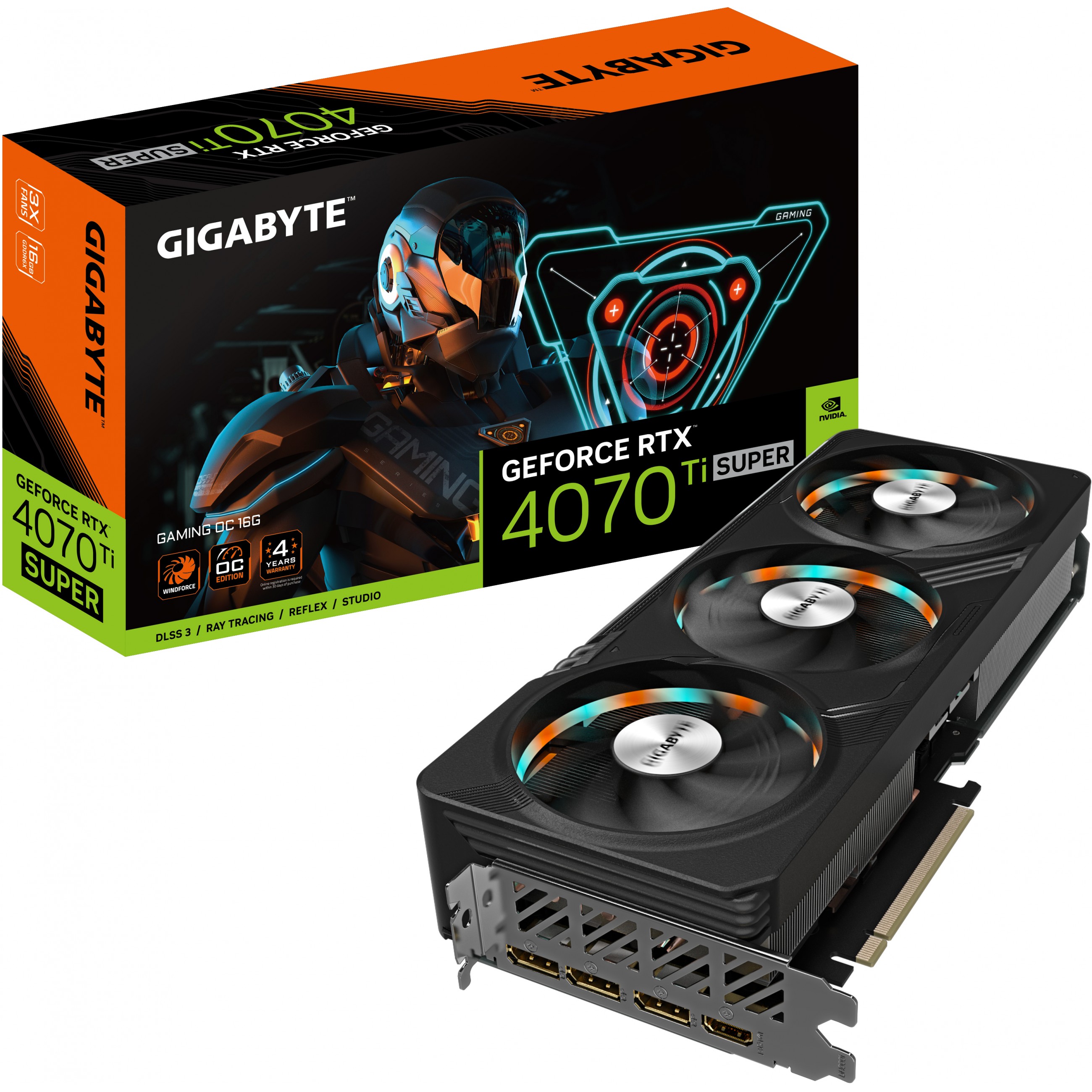 GIGABYTE RTX 4070 Ti Super 16GB Gaming OC GDDR6X 3Fan