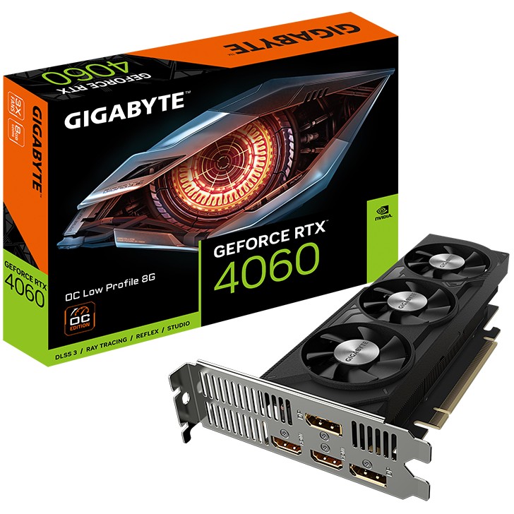 GIGABYTE RTX 4060 8GB OC Low Profile GDDR6 3Fan