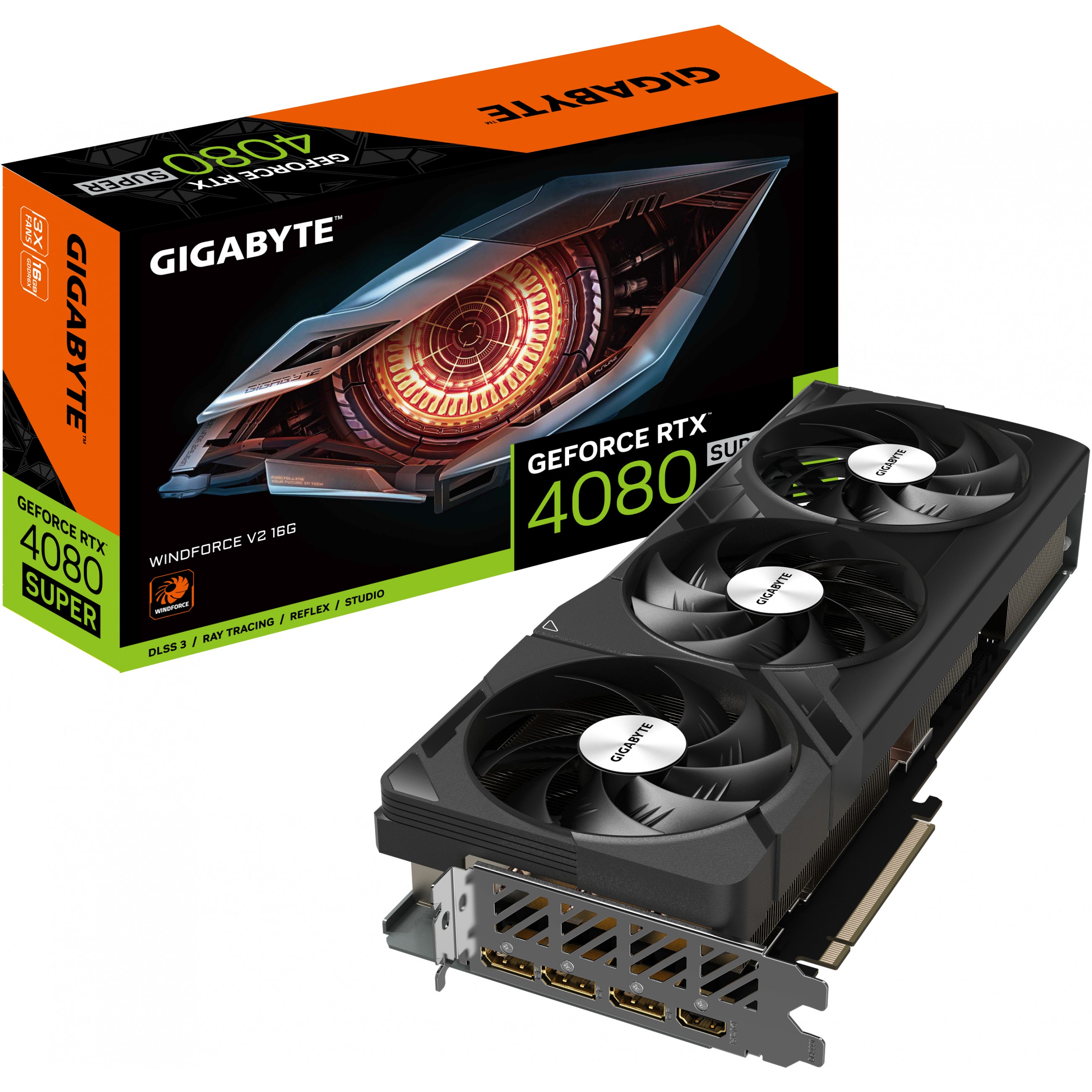 GIGABYTE RTX 4080 Super 16GB Windforce V2 GDDR6X 3Fan