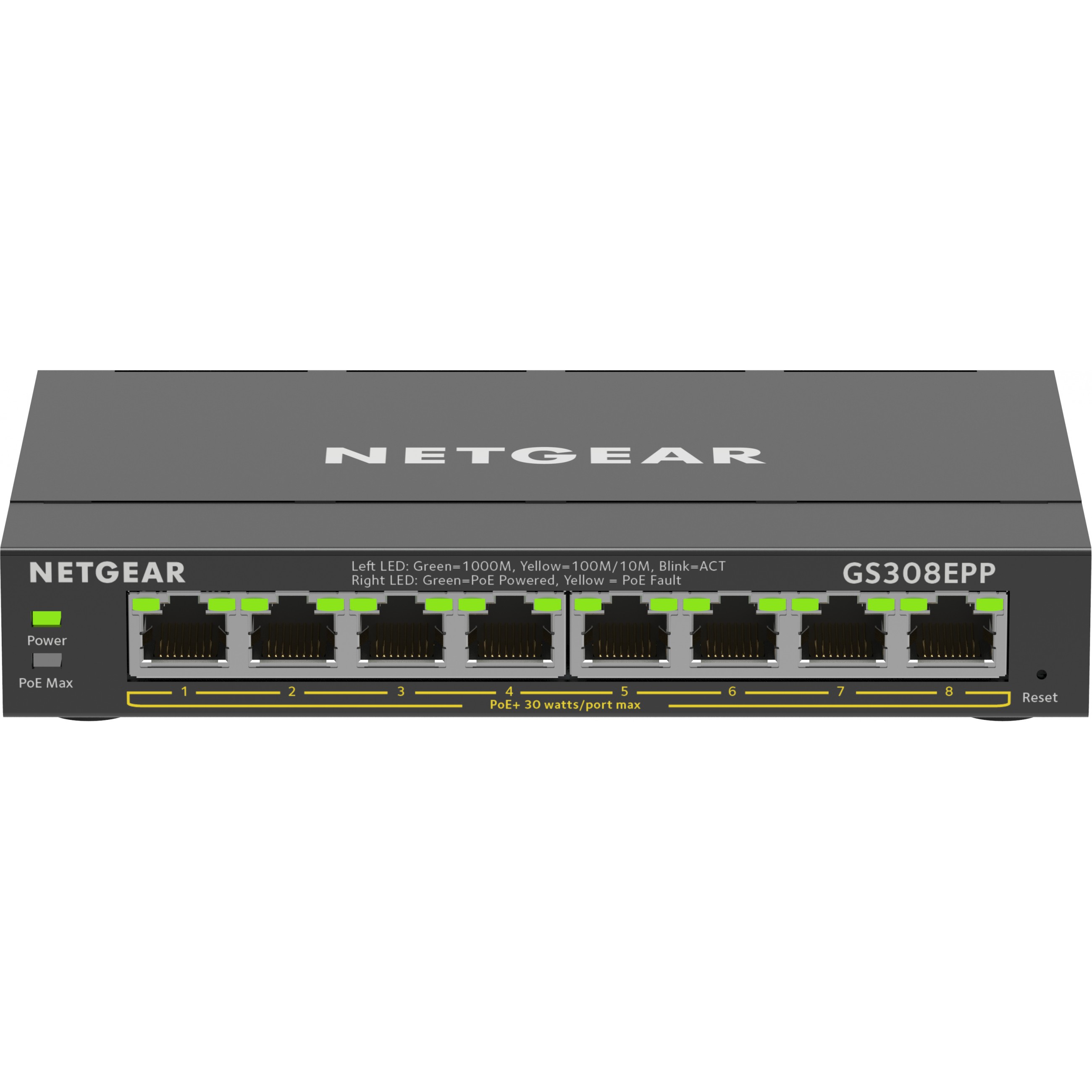 NETGEAR 8P Netgear GS308EPP-100PES POE+ M RM