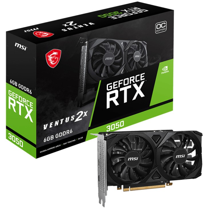 MSI RTX 3050 6GB MSI VENTUS 2x OC GDDR6