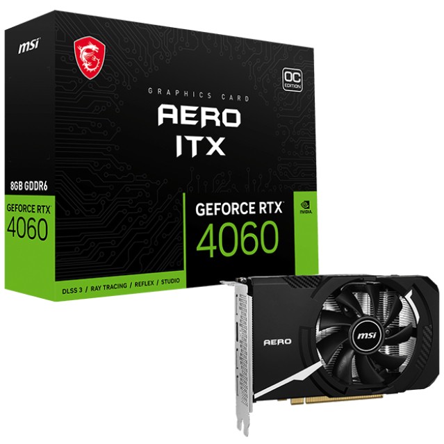 MSI RTX 4060 8GB MSI AERO ITX OC GDDR6 1Fan