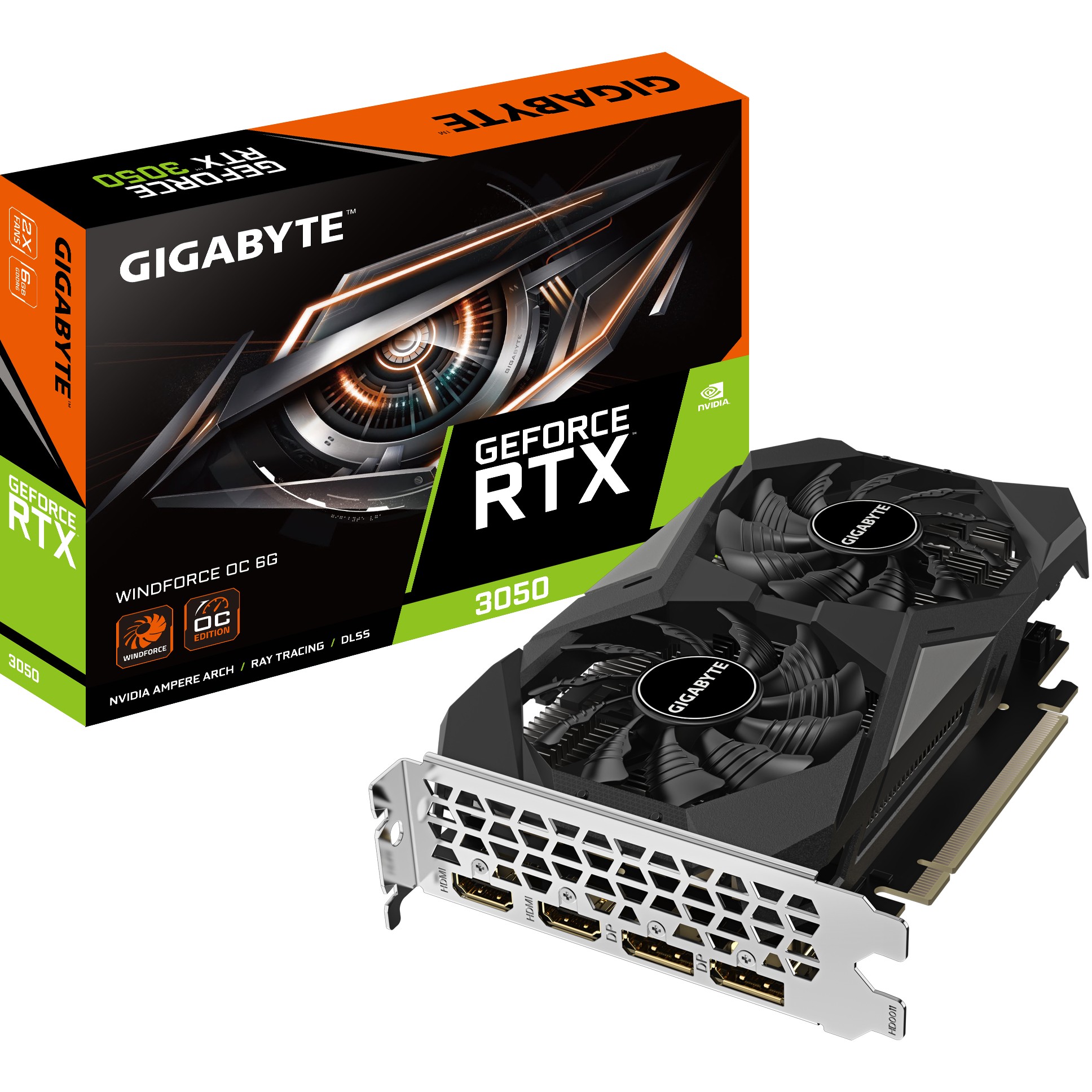 GIGABYTE RTX 3050 6GB Windforce OC GDDR6