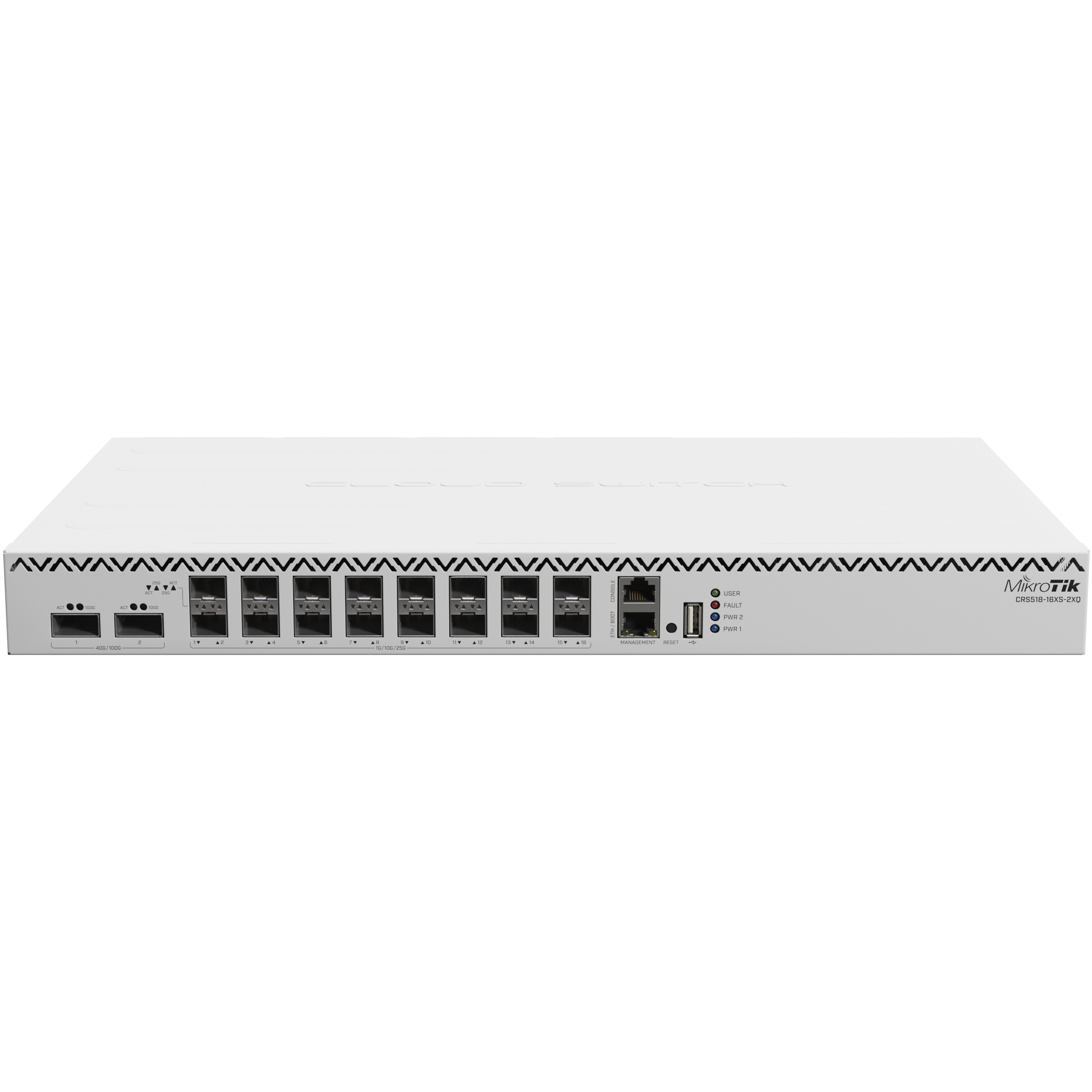 MikroTik 16P+2 Mikrotik CRS518-16XS-2XQ-RM QSFP28 M RM