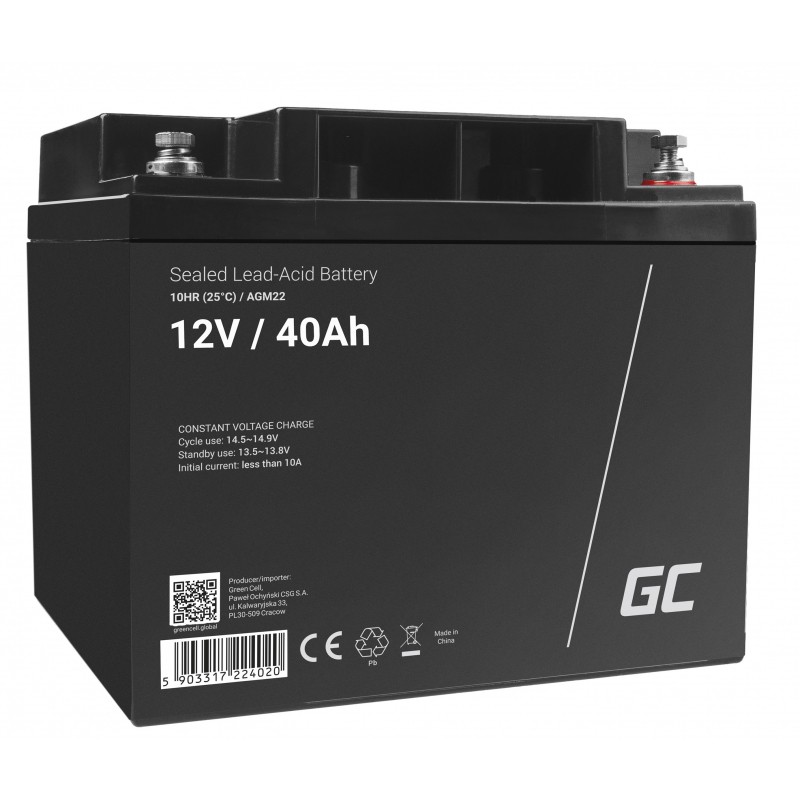 Green Cell Green Cell Ersatzbatterie AGM22 12V/40Ah