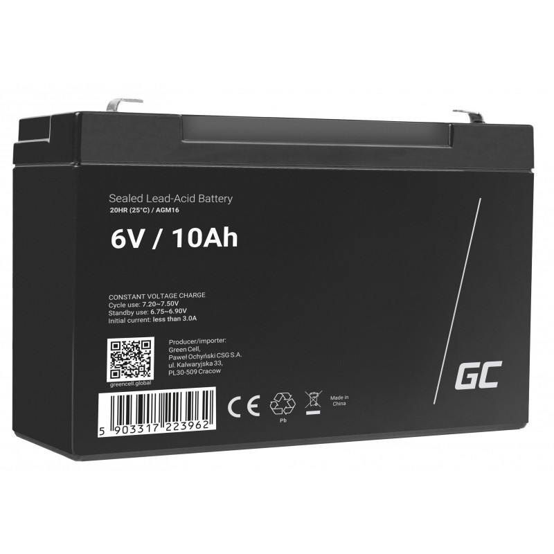 Green Cell Green Cell Ersatzbatterie AGM16 6V/10Ah