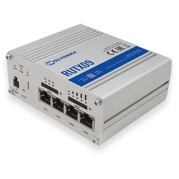 Teltonika Teltonika RUTX09 LTE Cat6 Giagabit Industrial Router