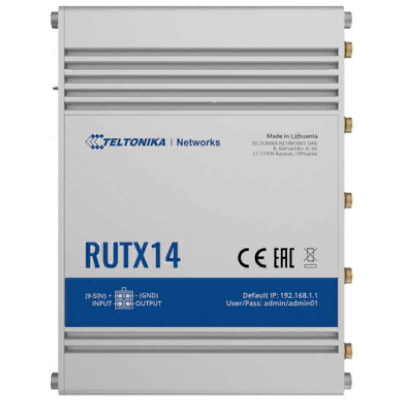 Teltonika Teltonika RUTX14 LTE Cat12 Dual-Band Wifi Industrial Router