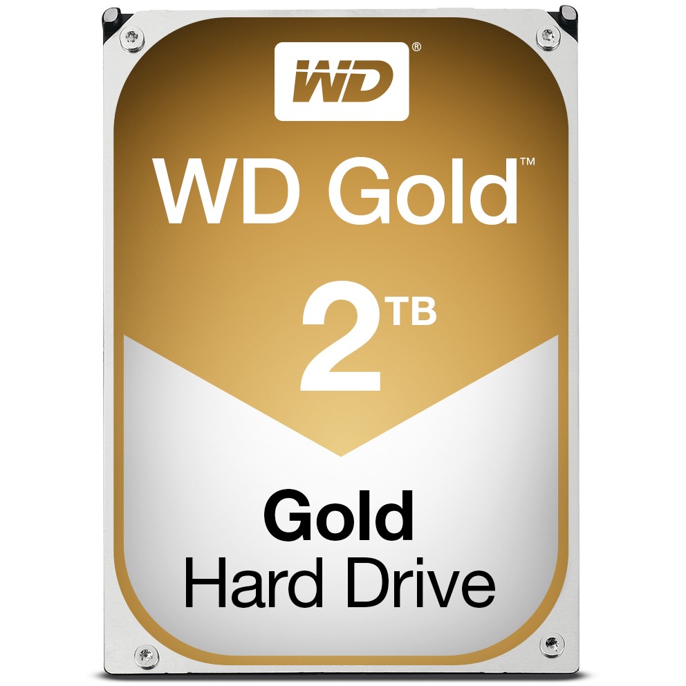 Western Digital WD Gold Enterprise Class SATA HDD, 2TB, Cache Size 128MB