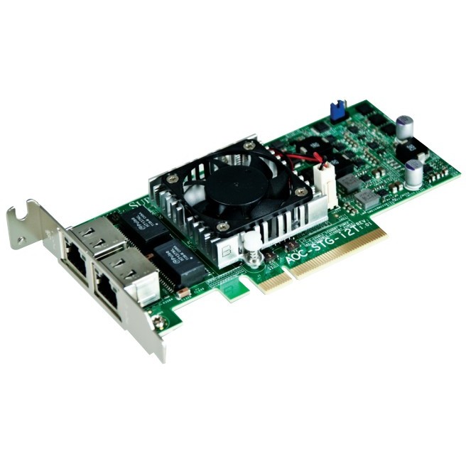 Supermicro INTG 10Gb 2xRJ45 SUPERMICRO AOC-STG-I2T |Intel X540 PCIeX8 LP