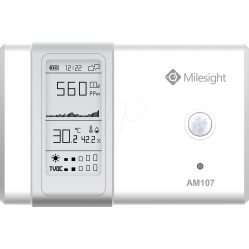 Milesight IoT Milesight Indoor Ambience Monitoring Sensor LoRaWAN Temp. Humidity CO2 PIR Light TVOC hPA E-Ink Display