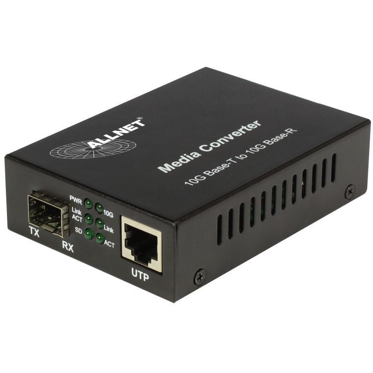 ALLNET NET Z ALLNET Medienkonverter 10GBASE-T auf 10GBASE-SX/LX Single-/Multimode SFP+ Mini-GBIC Anschluss ALL-MC109-SFP+