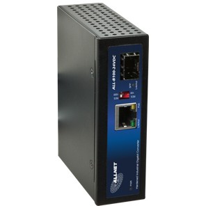 ALLNET NET Z ALLNET Medienkonverter Industrial PoE (15,4W/30W/60W) auf 1000BASE-SX/-LX Single-/ Multimode SFP Mini-GBIC Anschluss / DIN / ALL-MCI2011P-60W