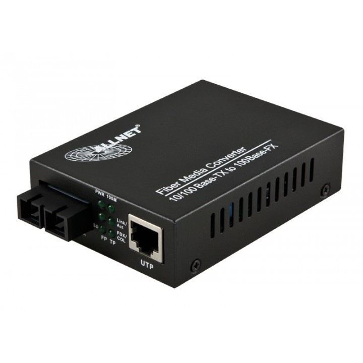 ALLNET NET Z ALLNET Medienkonverter 10/100BASE-TX auf 100BASE-FX Singlemode SC Anschluss 20km ALL-MC106-SC-SM