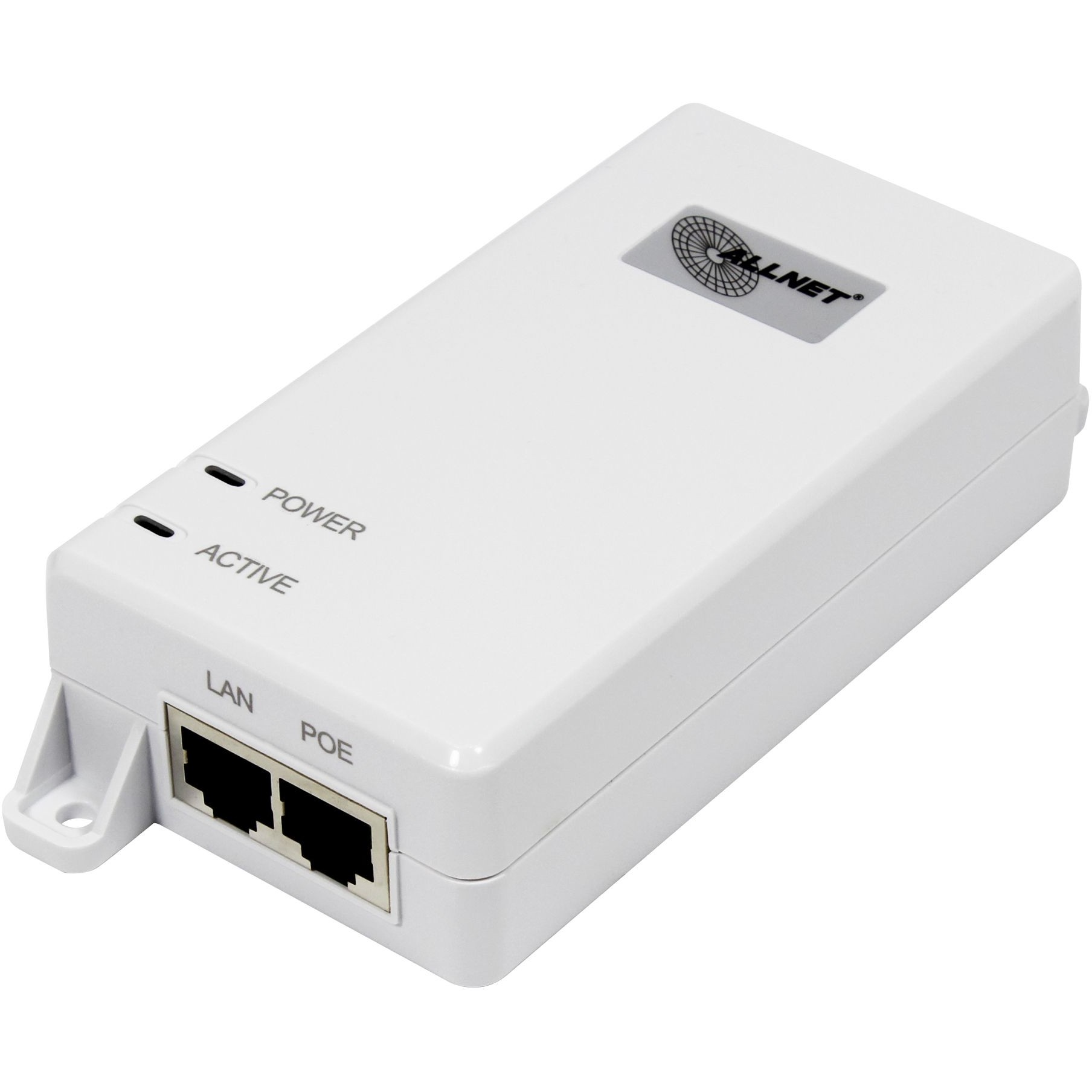 ALLNET NET Z ALLNET PoE Injektor Gigabit PoE & PoE+ (15,4W/30W) / Kunststoffgehäuse / ALL0488v6