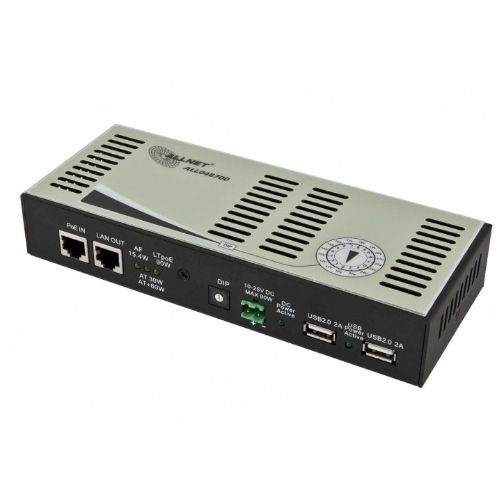 ALLNET NET Z ALLNET PoE Splitter/Extractor LTPoE 90W 10-25V schaltbar ALL048700