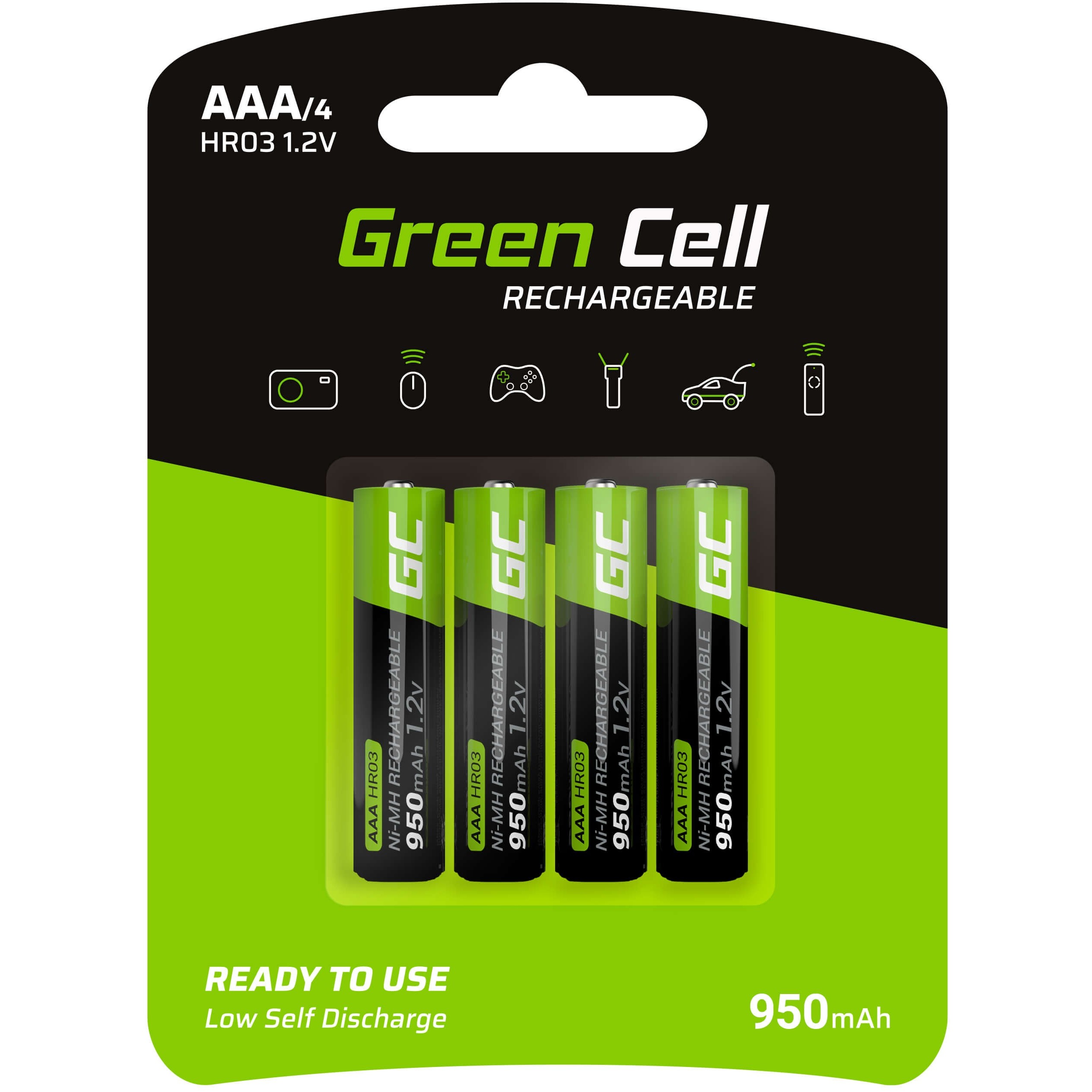 Green Cell Green Cell Akku 4xAAA HR03 950mAh