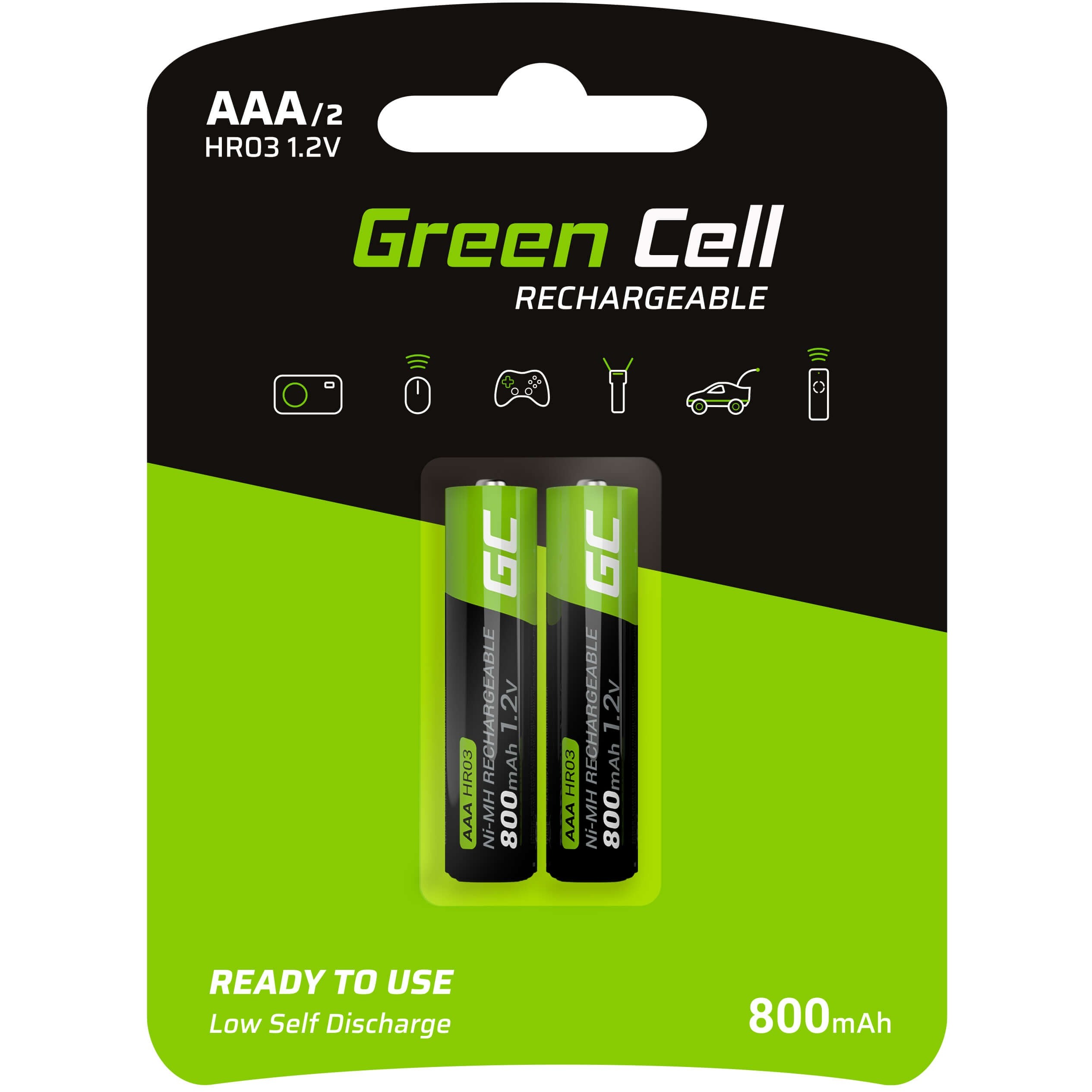 Green Cell Green Cell Akku 2xAAA HR03 800mAh