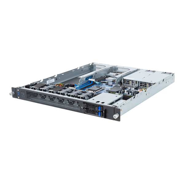 GIGABYTE E133-X10-AAG1 - Edge Server - Intel Xeon E-2400 - 1U UP 2-Bay SATA Titanium