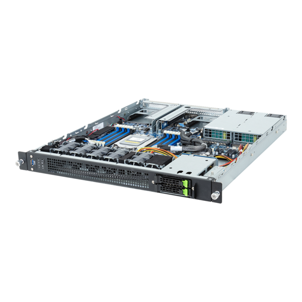 GIGABYTE E143-E30-AAG1 - Edge Server - EPYC 8004 - 1U UP 2-Bay Gen5 NVMe/SATA/SAS-4 Titanium