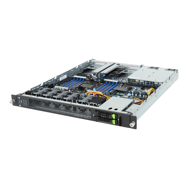 GIGABYTE E164-S30-AAG1 - Edge Server - Intel Xeon 6 Processor - 1U UP 2-Bay Gen5 NVMe/SATA/SAS-4