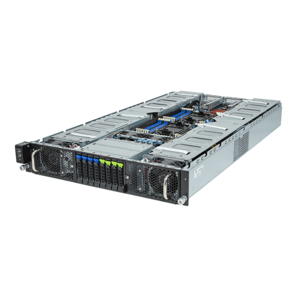 GIGABYTE G293-S40-AAP1 - HPC/AI Server - 5th/4th Gen Intel Xeon Scalable - 2U DP 8 x PCIe Gen4 GPUs (with PCIe switches)