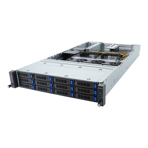 GIGABYTE R263-SG0-AAE1 - Rack Server - 5th/4th Gen Intel Xeon Scalable - 2U UP 4 x PCIe Gen5 GPUs