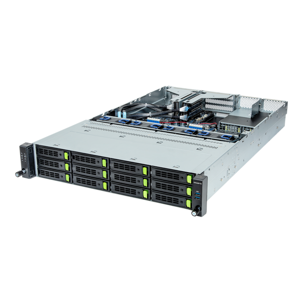 GIGABYTE R263-Z30-AAH1 - Rack Server - EPYC 9004 - 2U UP 12-Bay Gen4 NVMe/SATA/SAS